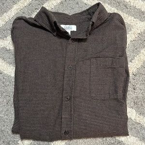 Cute houndstooth printed button up